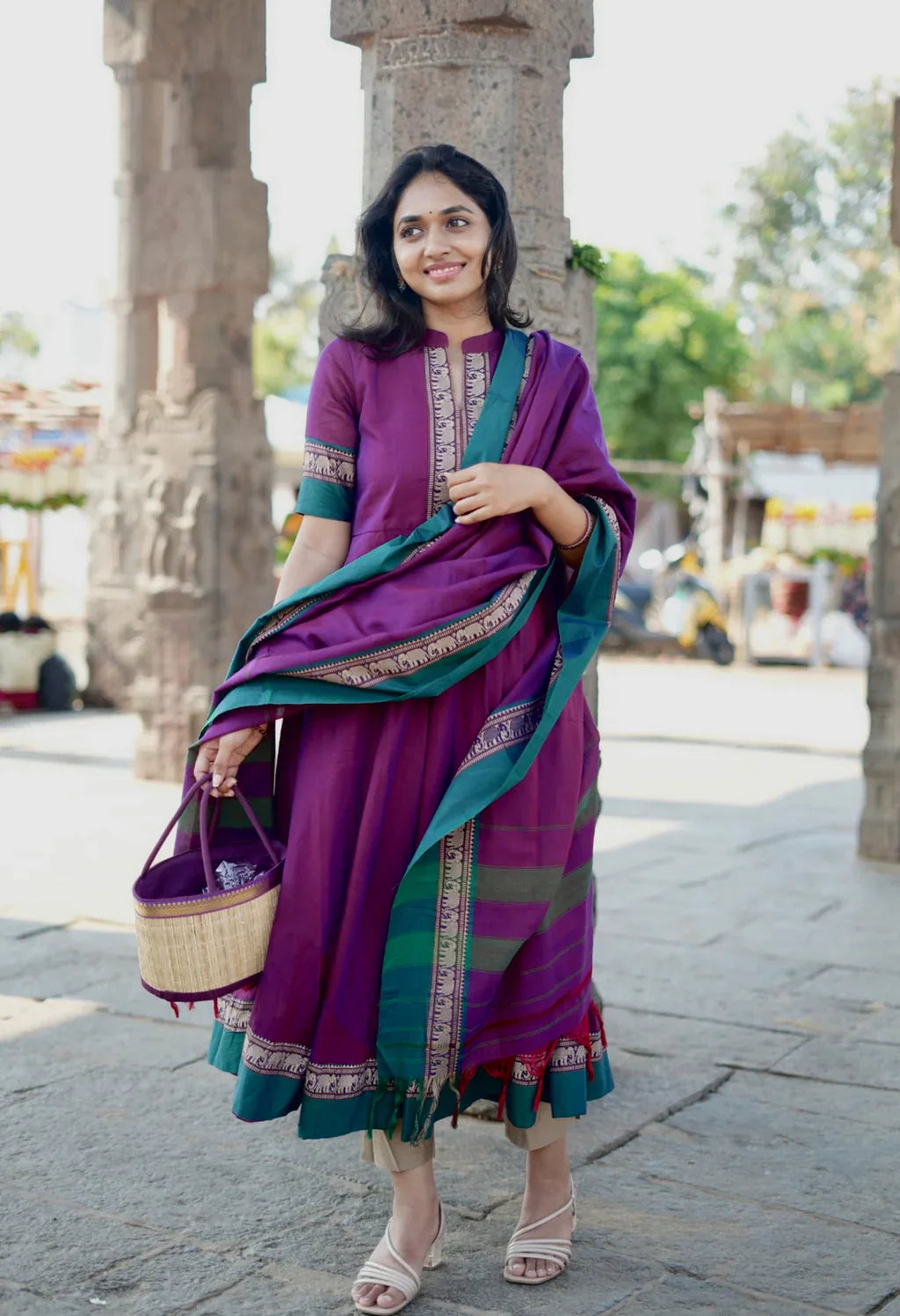 ARTI-violet kurti set