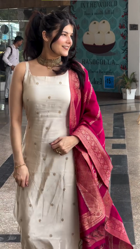 Designer Cotton Kurta Set for Girls and Women