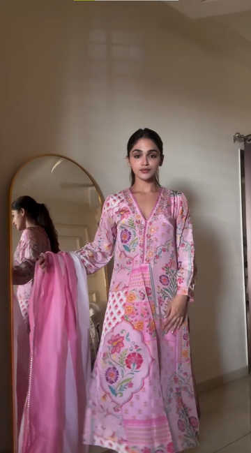 Sorbet Abstract Kurta Set